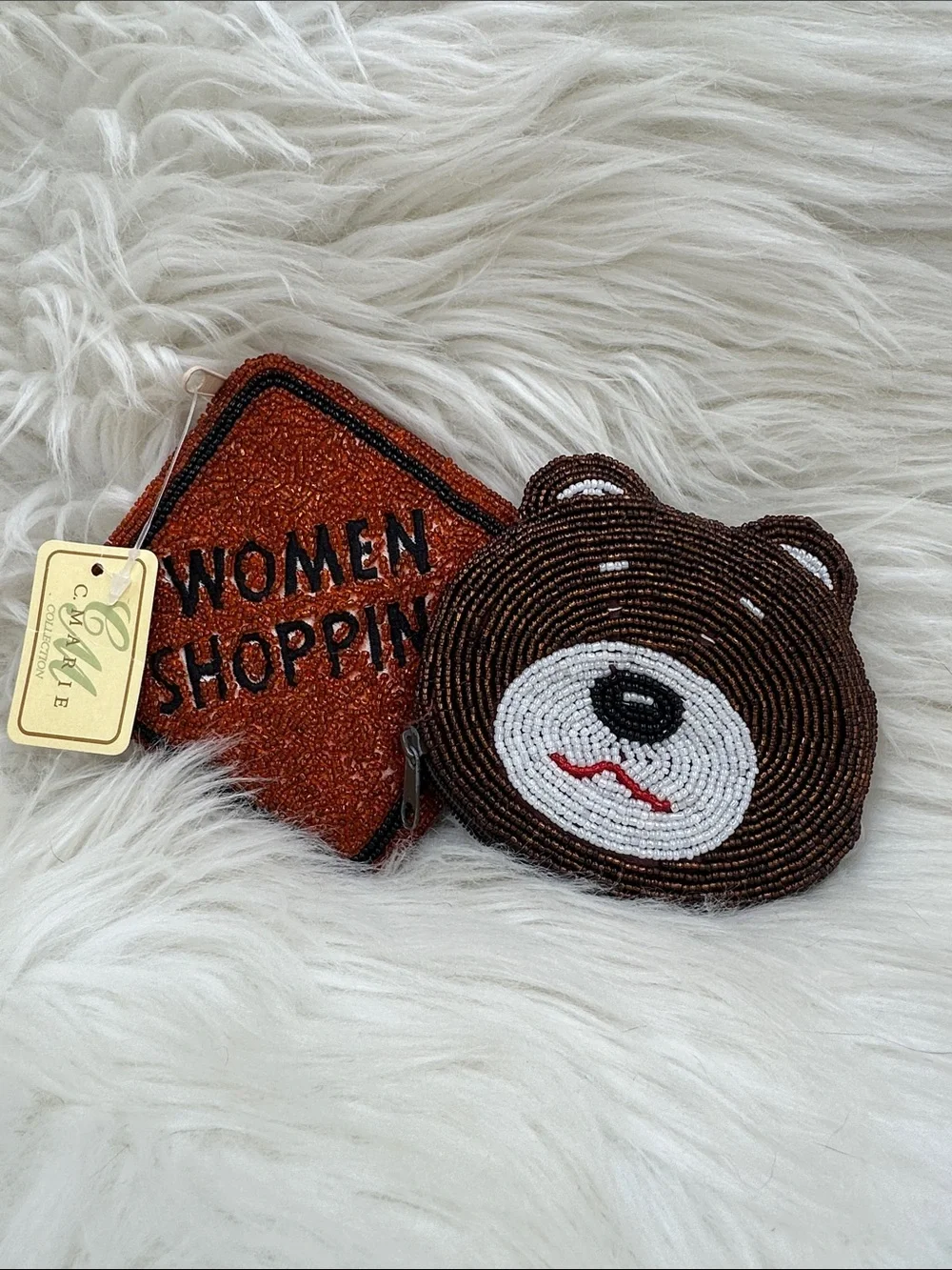 Beaded coin purse